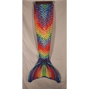 Fin Fun Mermaidens - Mermaid Tails for Swimming Reinforced Tips w/ Monofin 10Y